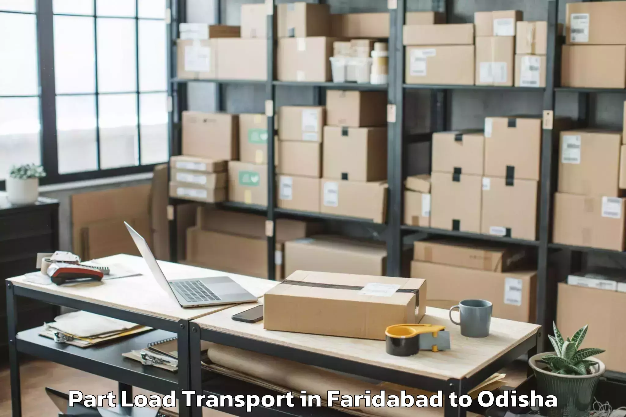 Trusted Faridabad to Ambadala Part Load Transport